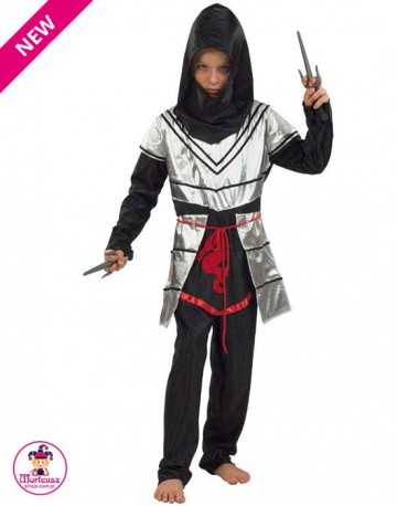 Strój Ninja Srebrny