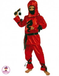 Kostium Ninja Czerwony IV
